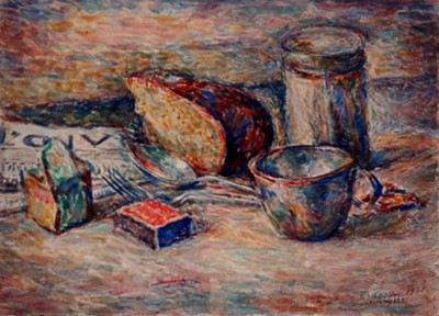 Schleifer Savely, Still Life - 1941, Lohamei Haghetaot Museum